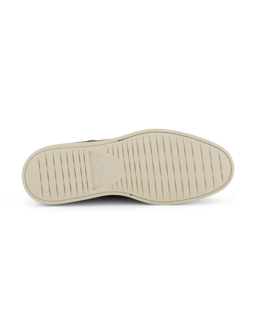 Giorgio instapper bruin suede met lichte zool