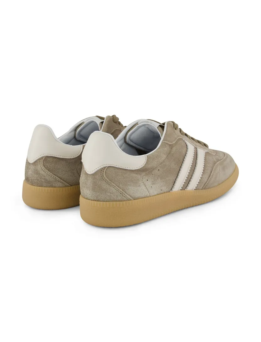 Sneakers Giorgio leer rubber khaki