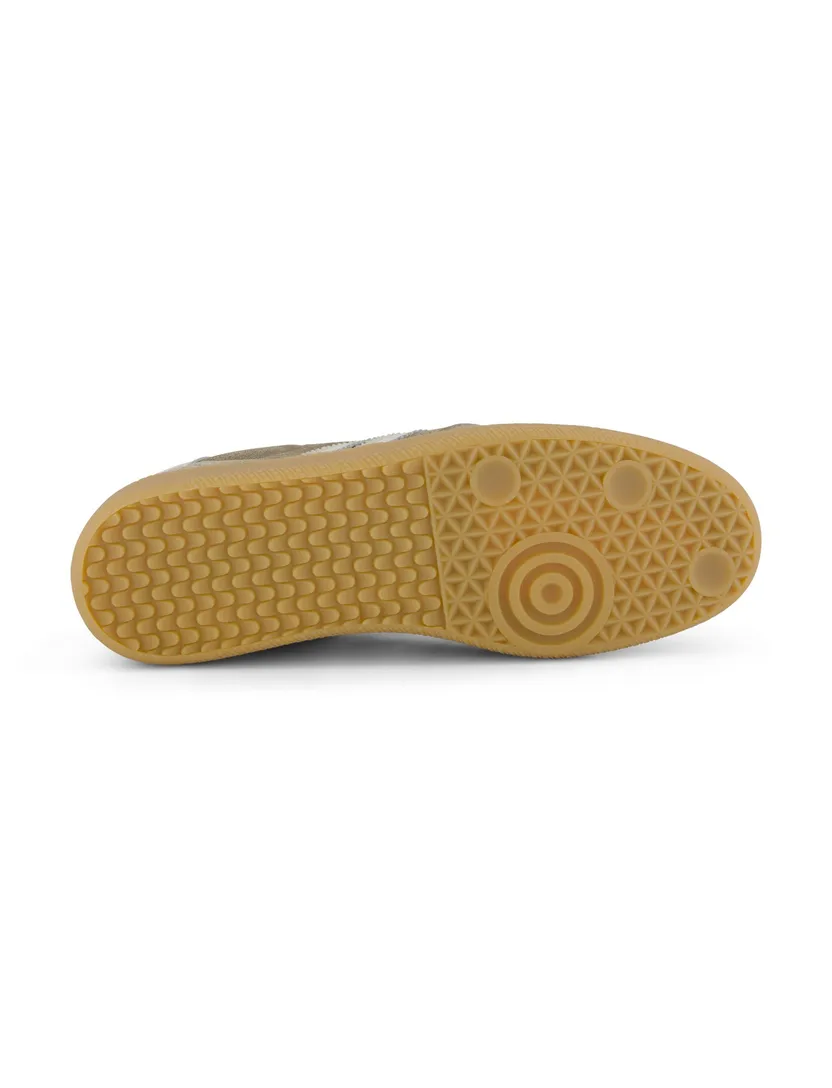 Sneakers Giorgio leer rubber khaki