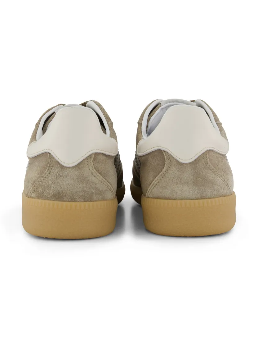 Sneakers Giorgio leer rubber khaki