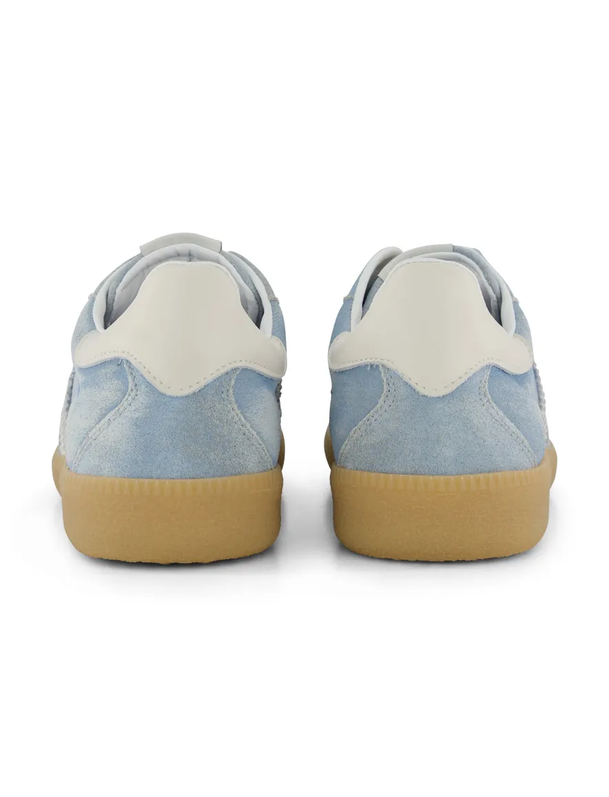Giorgio sneakers lichtblauw met wit suede