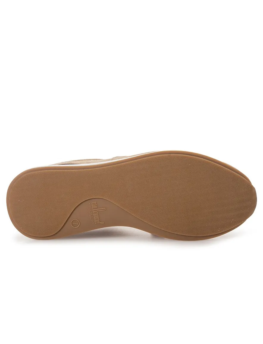 Sneaker van Bommel beige suede met zachte loopzool