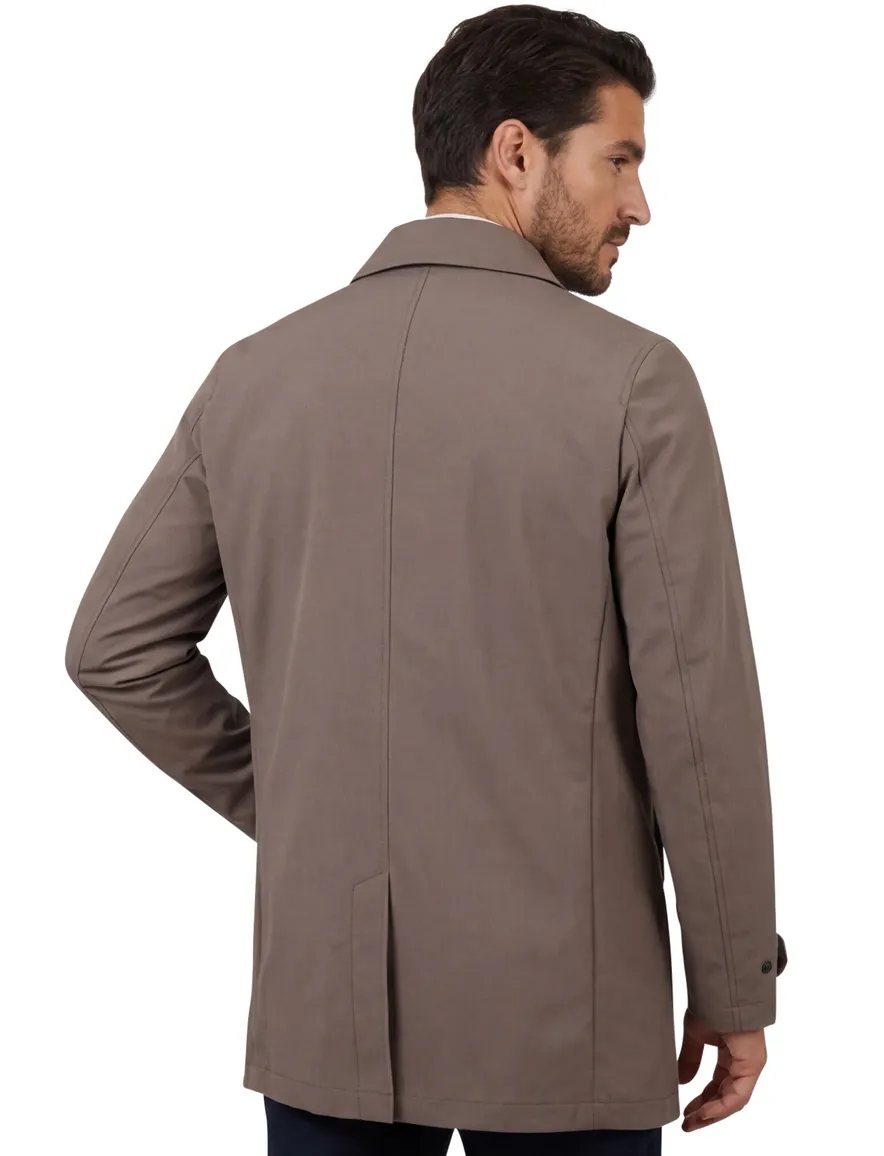 bruine Airforce softshelljas polokraag