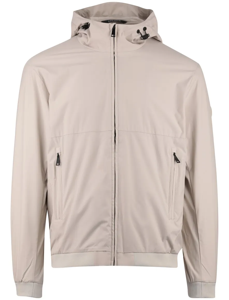 Airforce zomerjas beige met capuchon