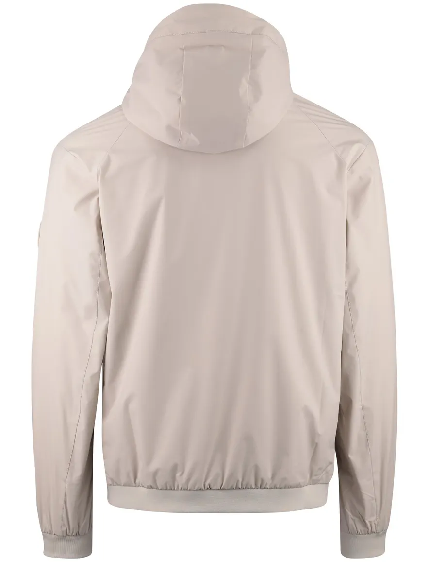 Airforce zomerjas beige met capuchon