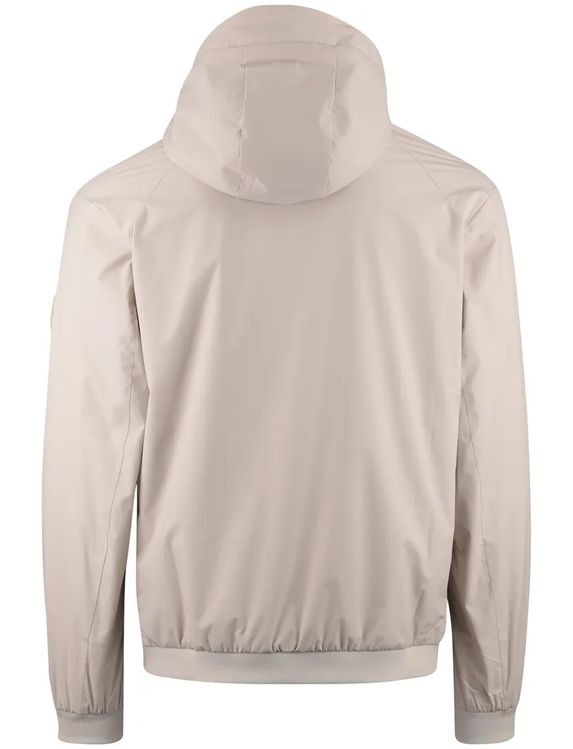 Zomerjas Airforce beige normale fit met capuchon rits