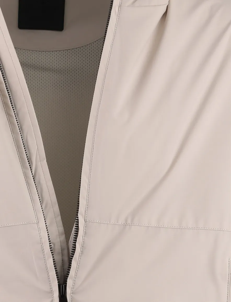 Airforce zomerjas beige met capuchon waterafstotend