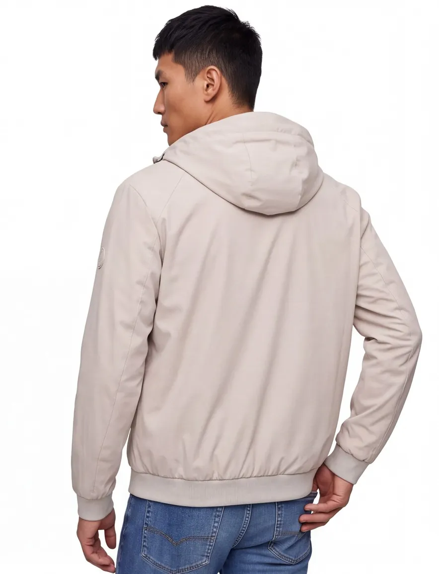 Beige zomerjas Airforce waterafstotend normale fit