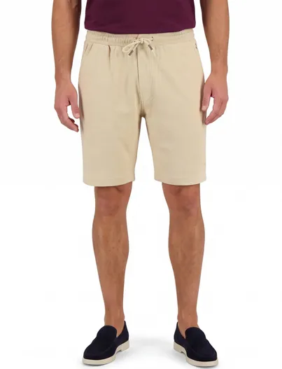 Airforce Shorts Airforce beige katoen elastische band met koord