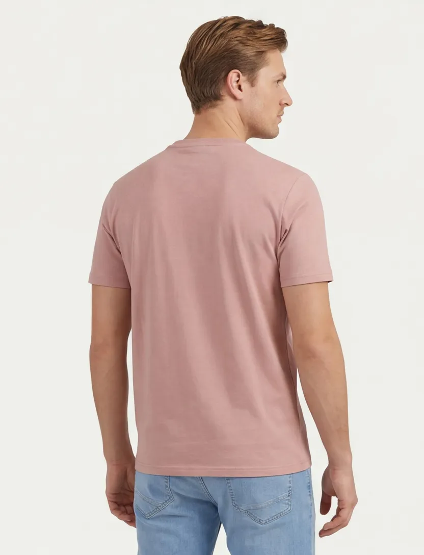 T-shirt Airforce ronde hals roze