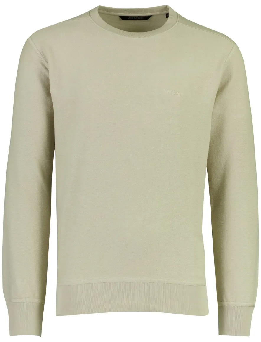 Airforce sweater lichtbeige