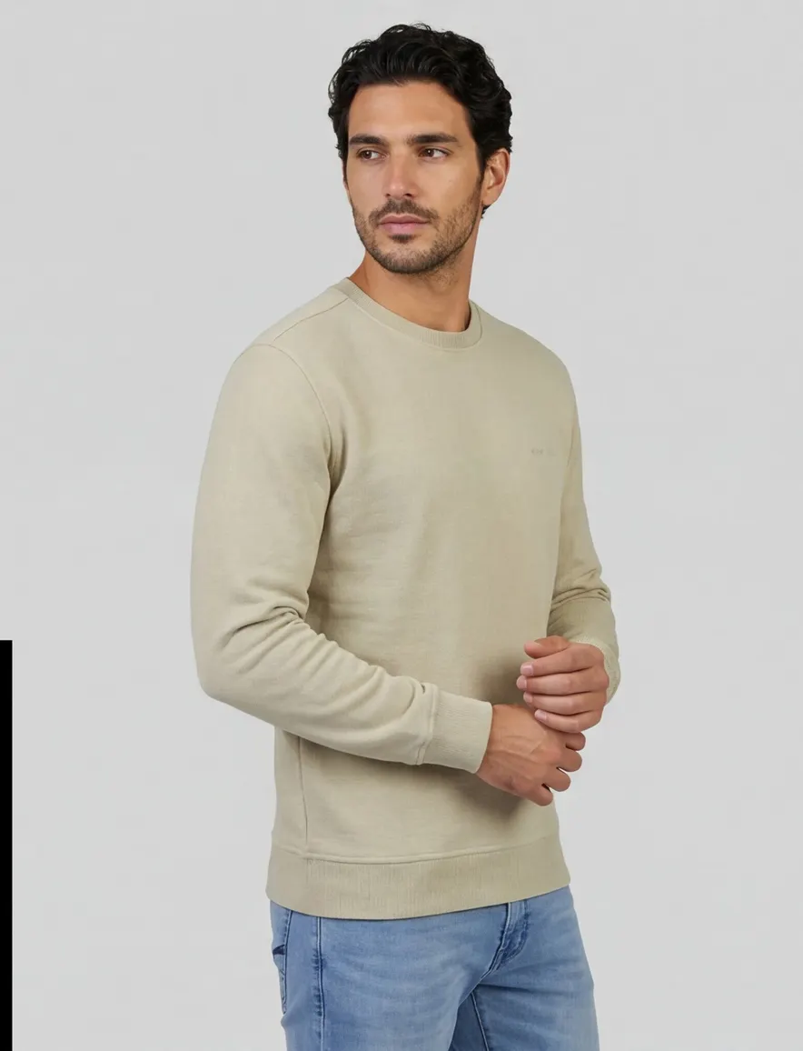 Airforce sweater lichtbeige