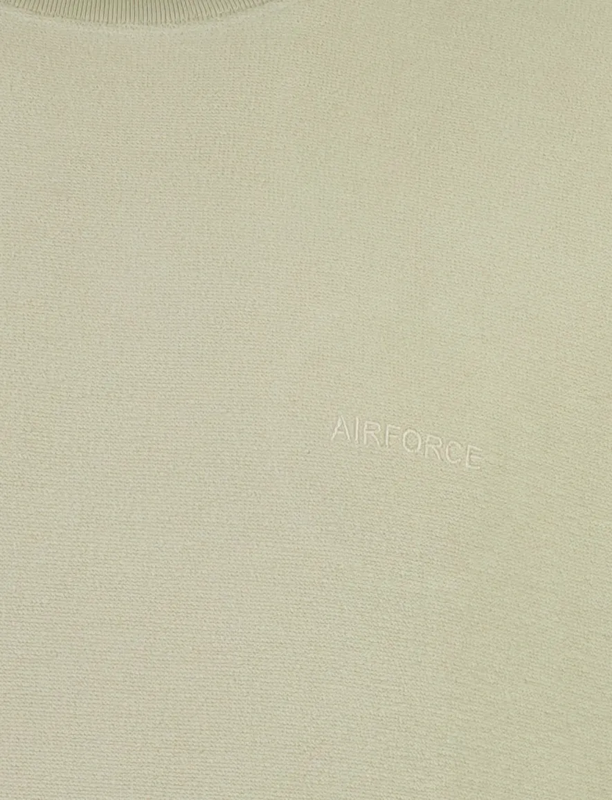 Airforce sweater lichtbeige