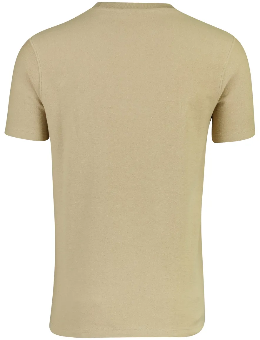 Airforce t-shirt beige normale fit korte mouw