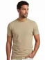 T-shirt Airforce beige normale fit korte mouw ronde hals