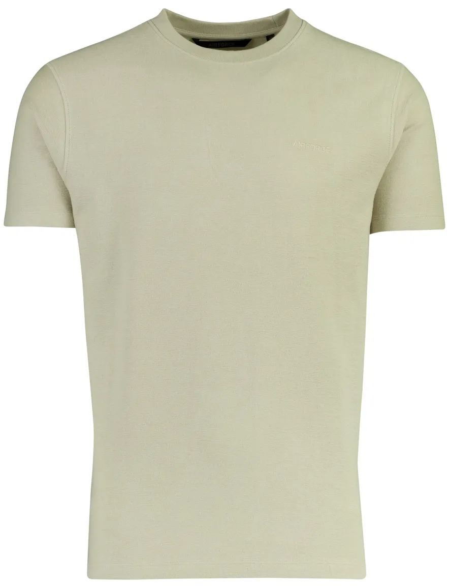 T-shirt Airforce beige katoen