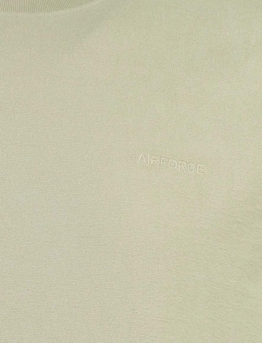 T-shirt Airforce beige katoen