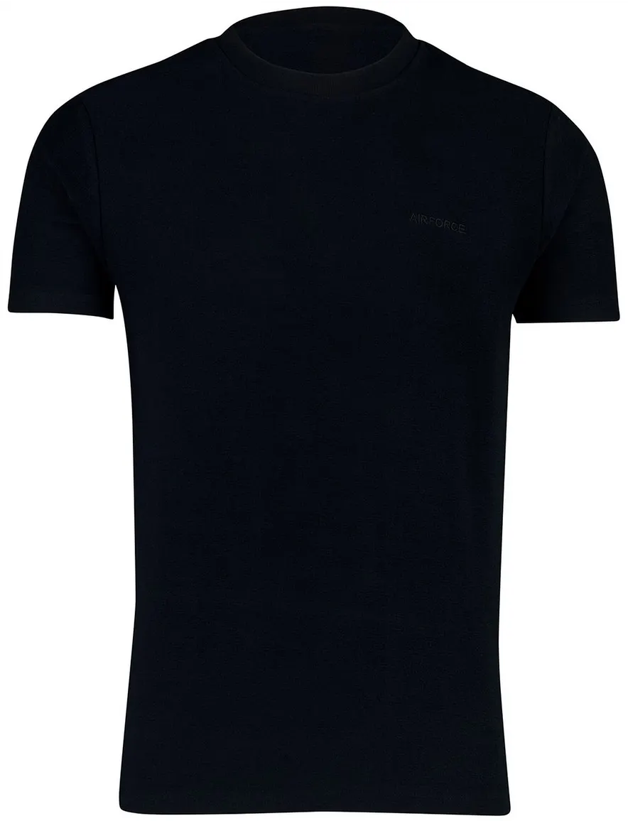 Donkerblauw regular fit t-shirt Airforce milo