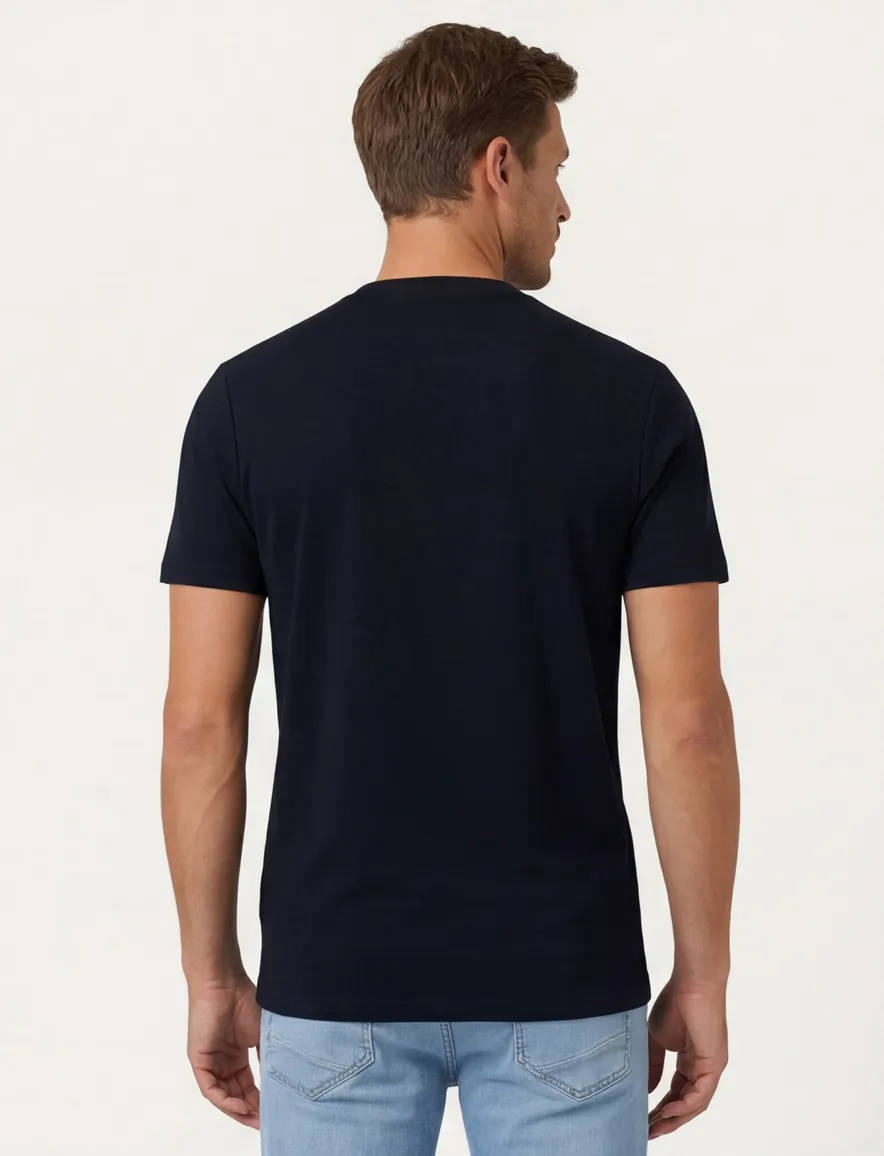 Airforce T-shirt donkerblauw Milo