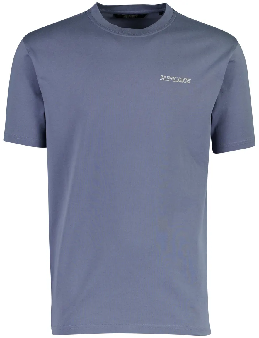 Airforce T-shirt blauw met opdruk