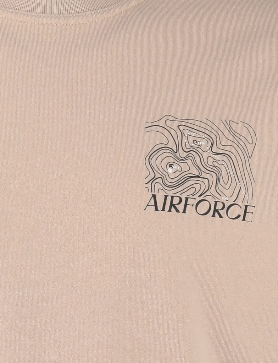 Airforce T-shirt beige zwart