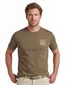 Airforce t-shirt bruin met backprint wijde fit