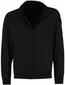 Softshell jas zwart rits polyester Airforce opstaande kraag