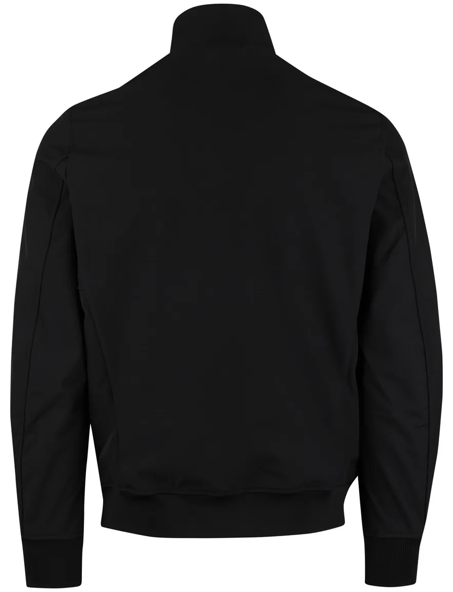 Softshell jas zwart rits polyester Airforce opstaande kraag