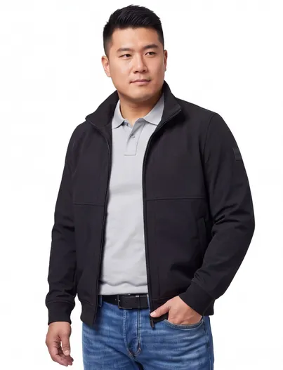 Airforce Softshell jas Airforce zwart polyester slim fit