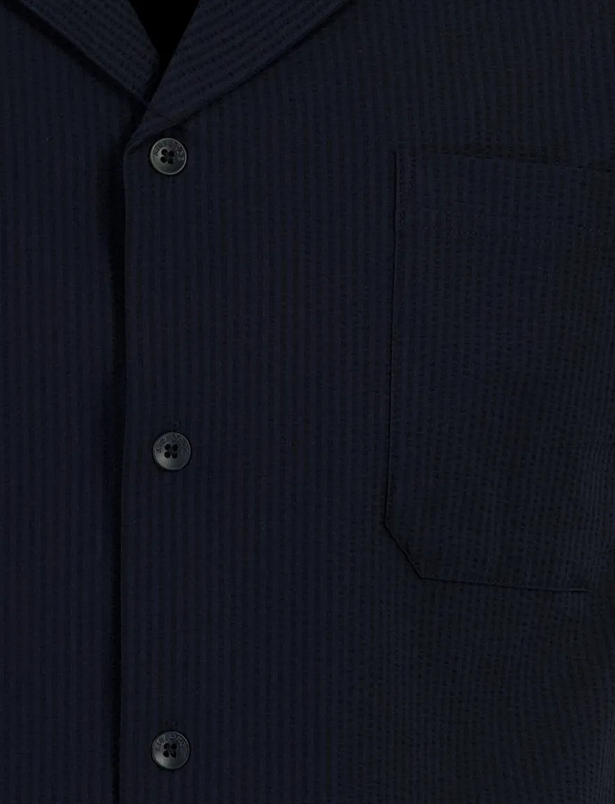 Airforce poloshirt korte mouw knopen navy