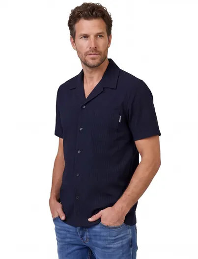 Airforce Polo korte mouw Airforce navy knopen