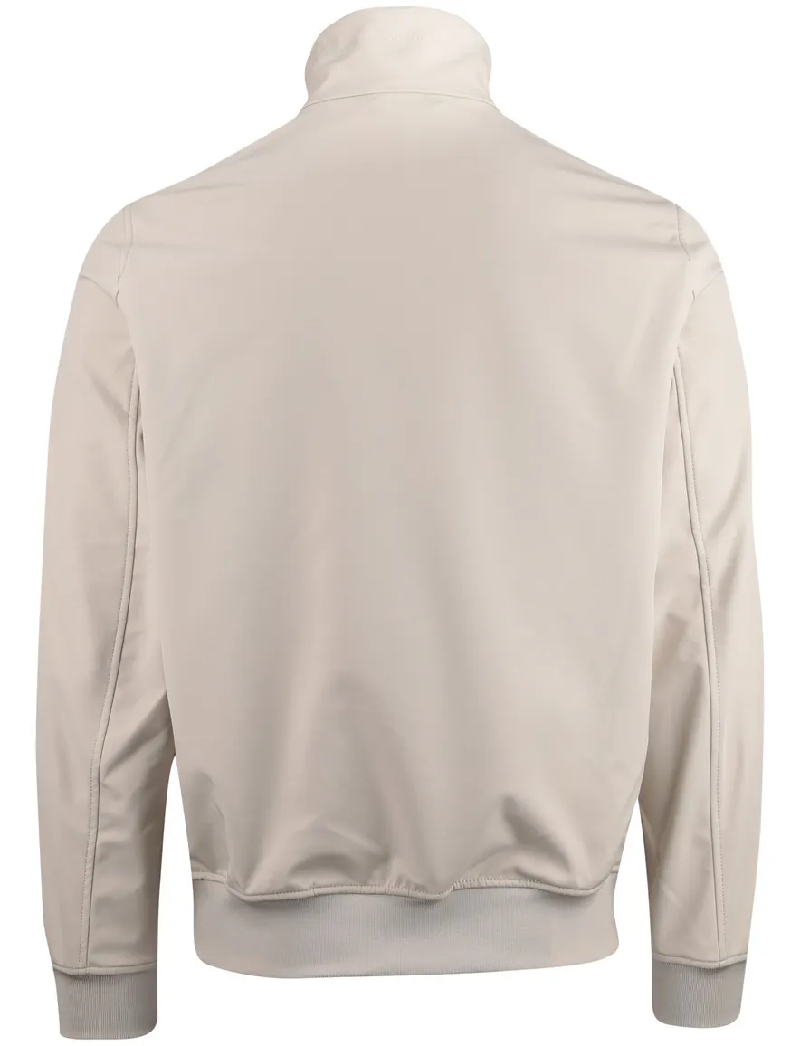 Airforce zomerjas opstaande kraag rits beige