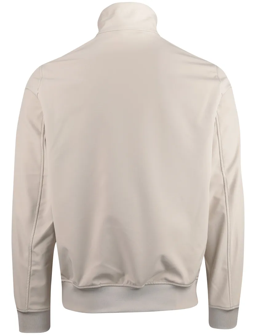 zomerjas Airforce beige opstaande kraag rits normale fit kort