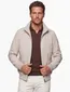 Airforce zomerjas opstaande kraag rits beige