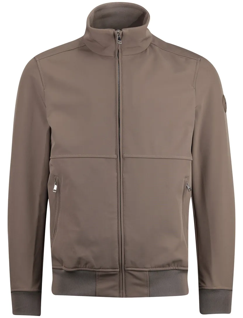 zomerjas Airforce bruin waterafstotend normale fit rits