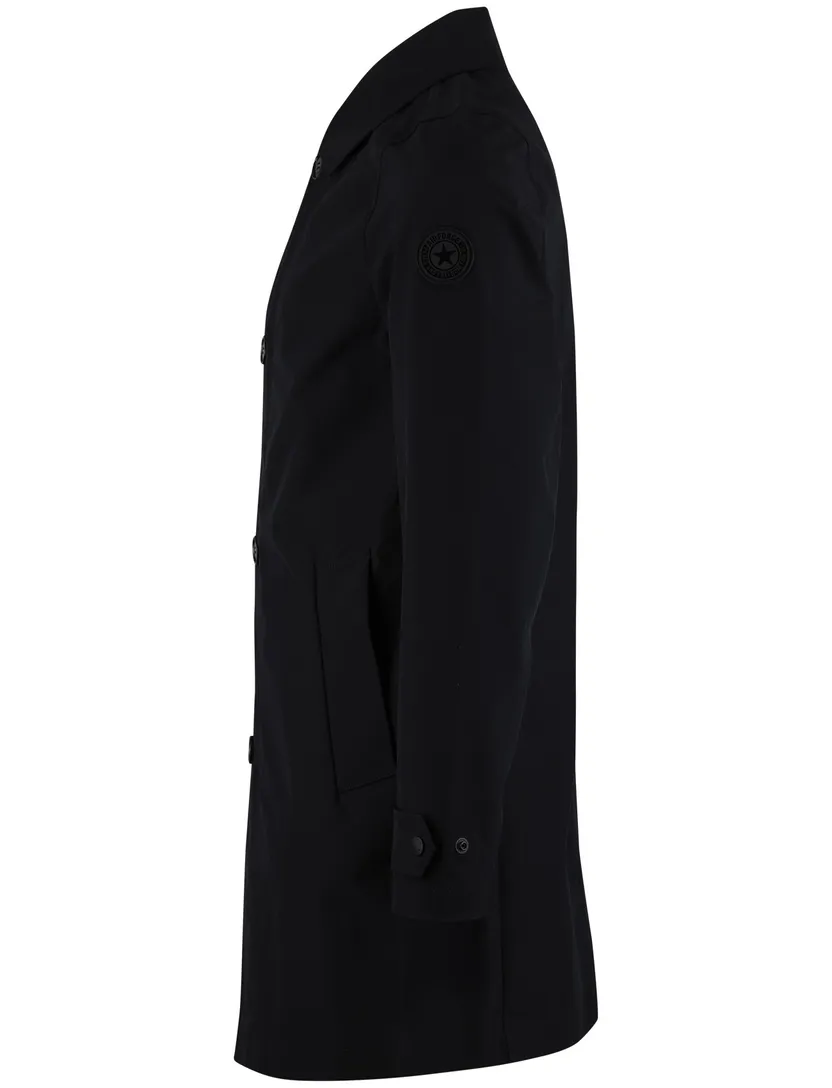 navy tussenjas knopen en rits Airforce slim fit