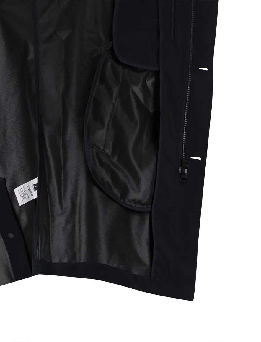 manteljas navy met rits en knoop polyester Airforce