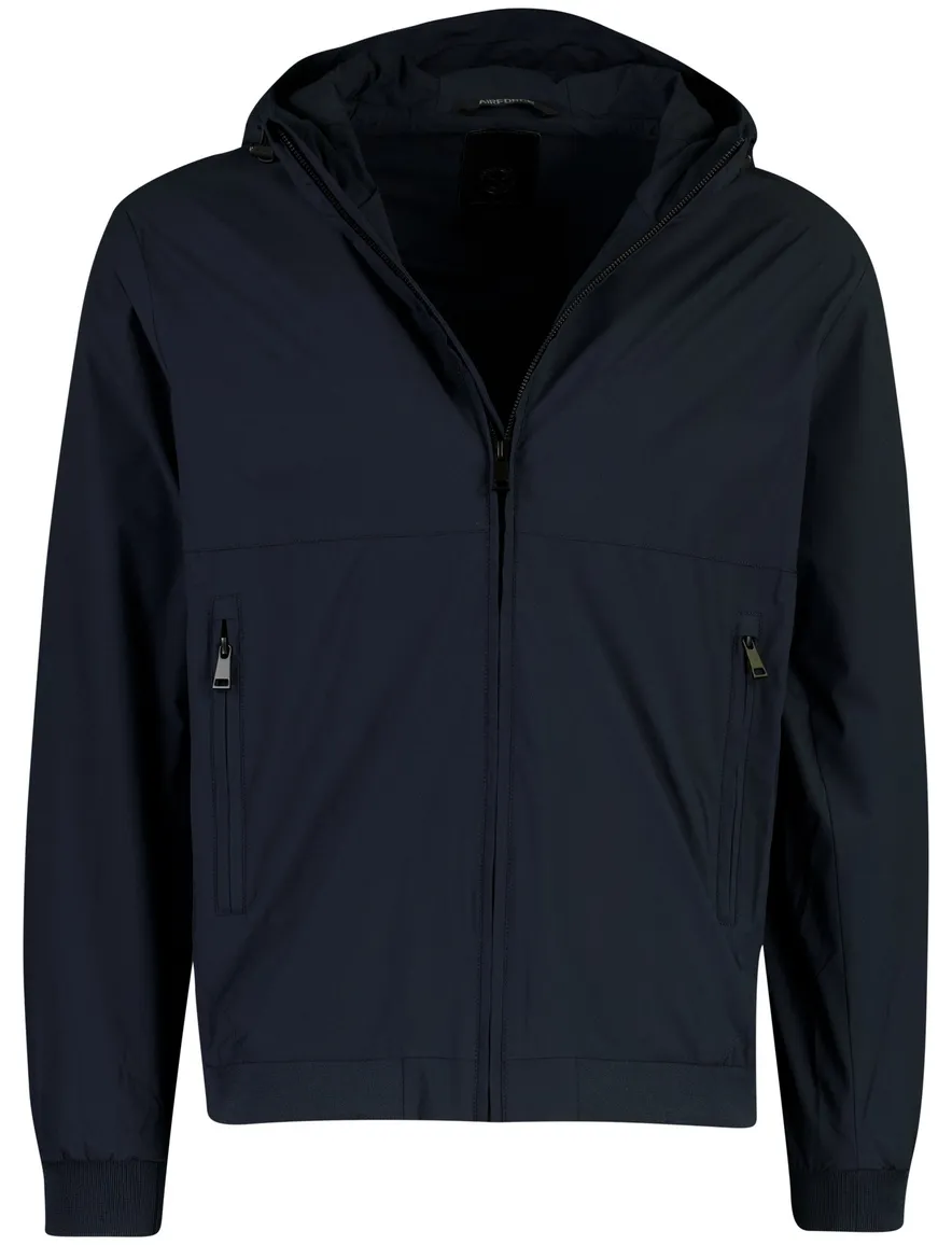 Airforce zomerjas donkerblauw met capuchon