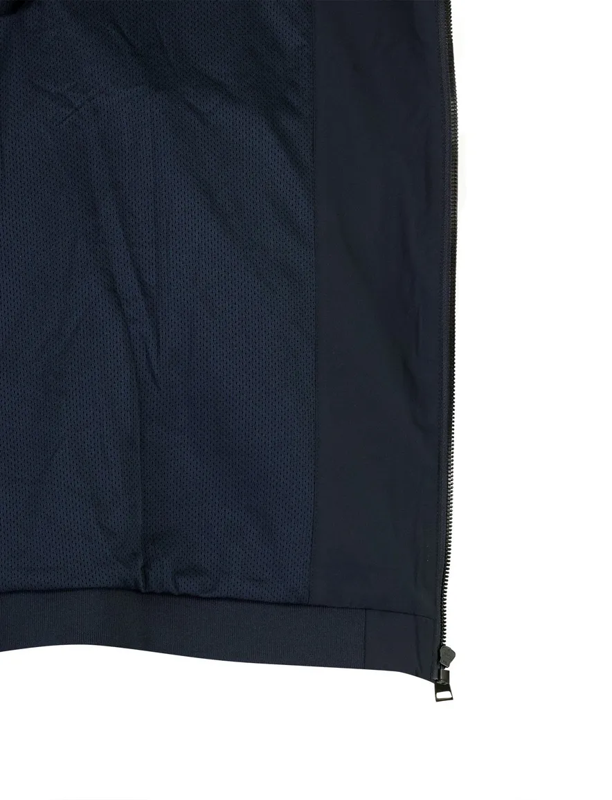 Airforce zomerjas donkerblauw met capuchon
