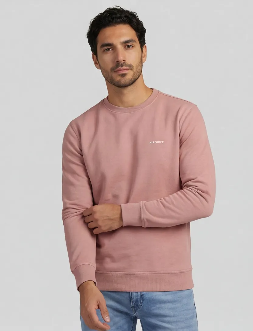 Sweater Airforce roze organisch katoen