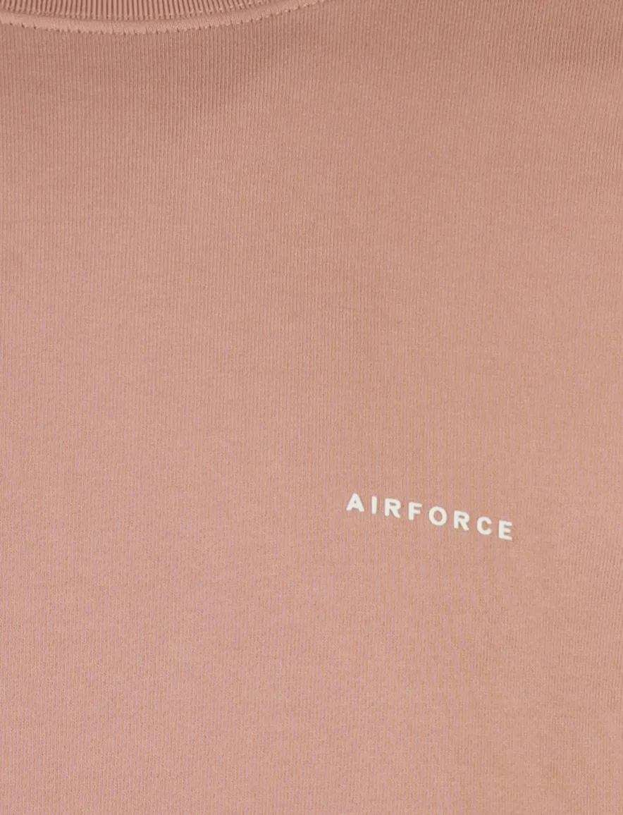 Roze sweater Airforce lange mouw effen