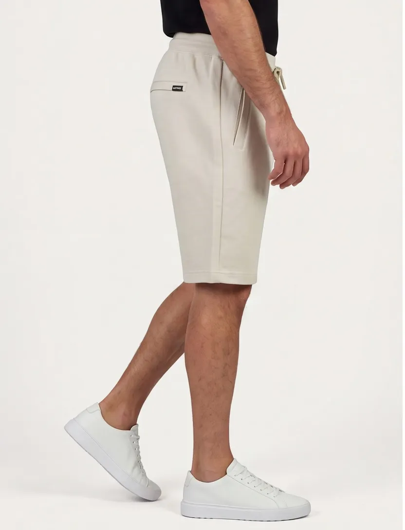 Korte broek Airforce creme slim fit elastische band