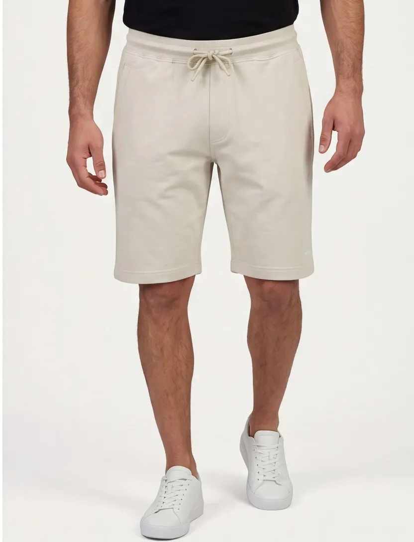 Korte broek Airforce creme slim fit elastische band