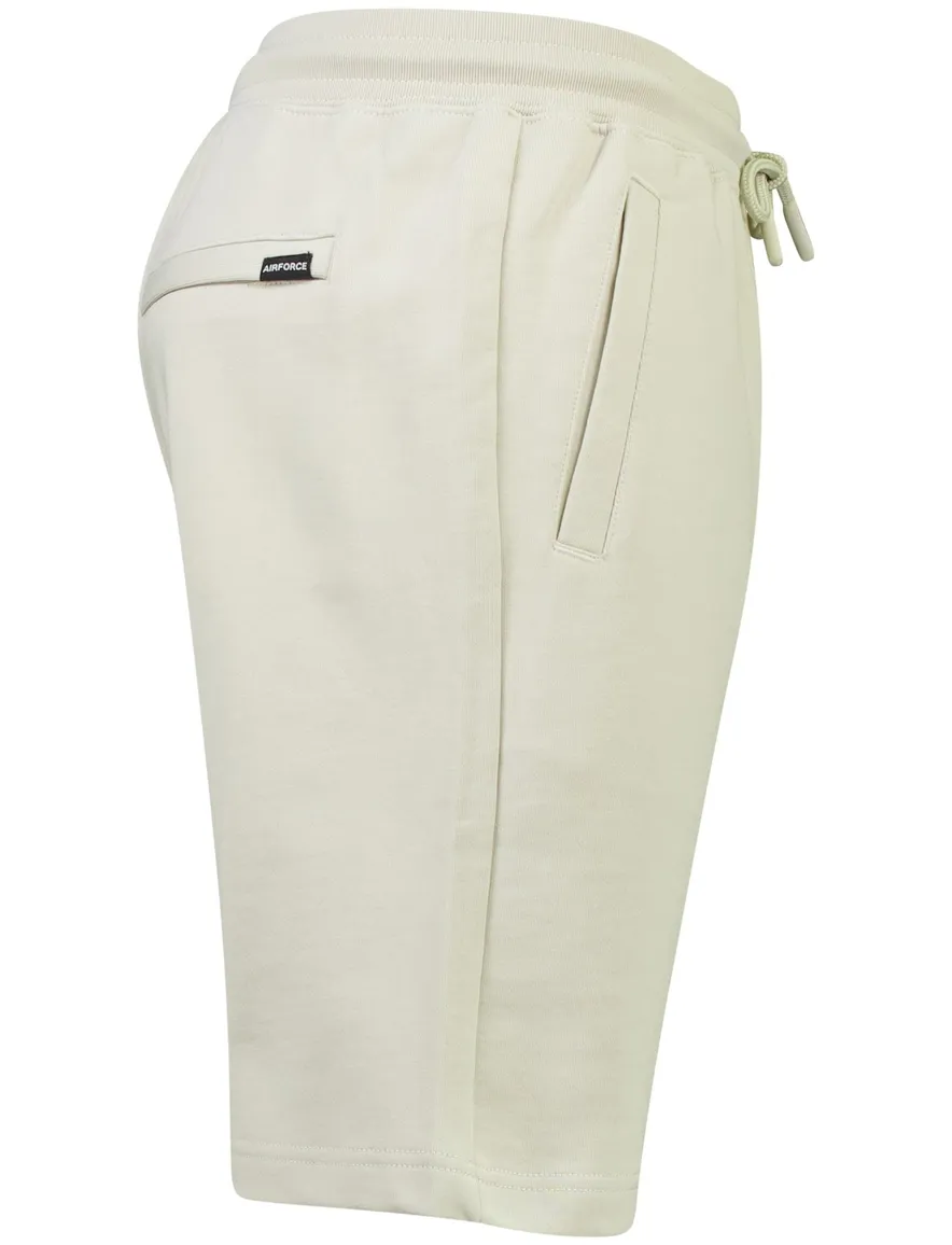 Airforce korte broek creme slim fit