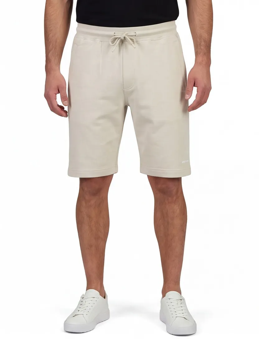 Korte broek Airforce creme slim fit elastische band
