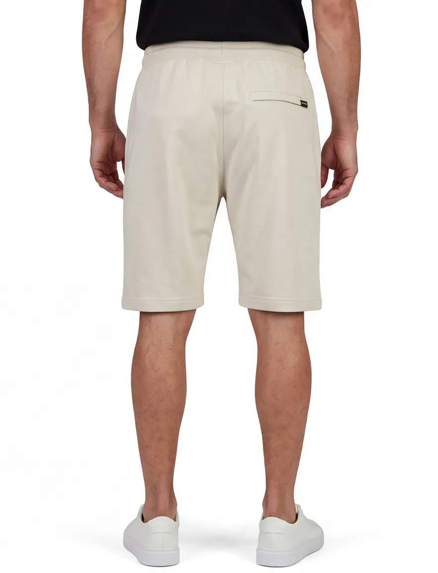 Creme korte broek Airforce elastische band