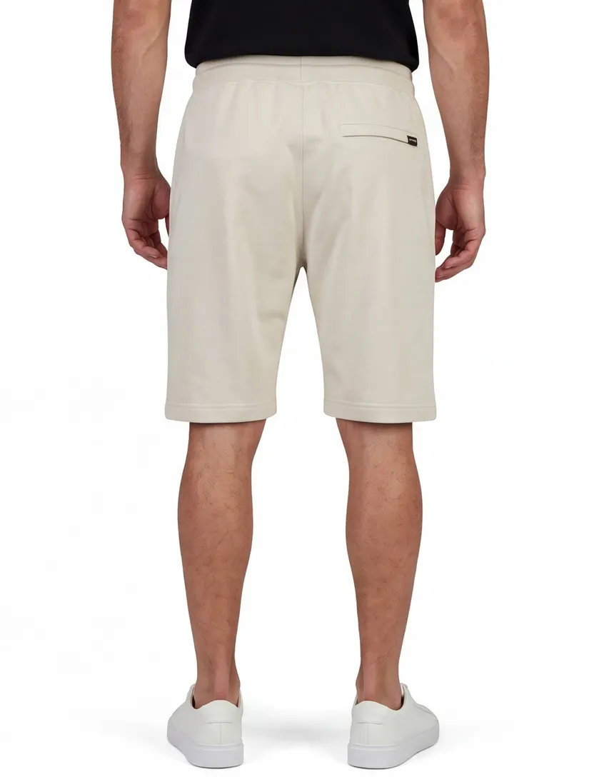 Korte broek Airforce creme slim fit elastische band
