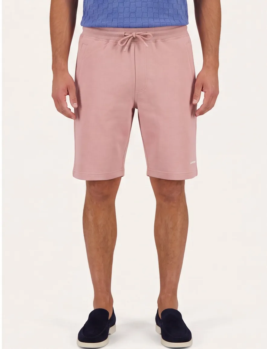 Airforce bermuda elastische band roze