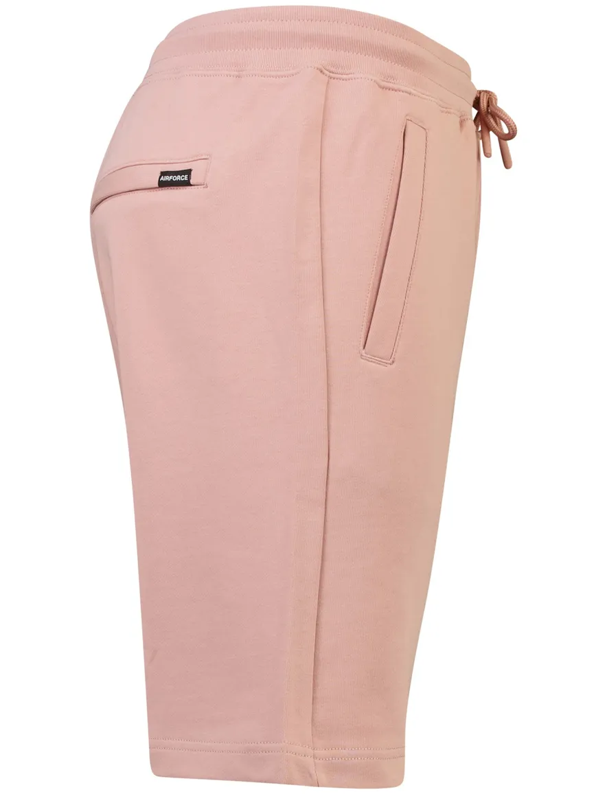 Airforce bermuda elastische band roze