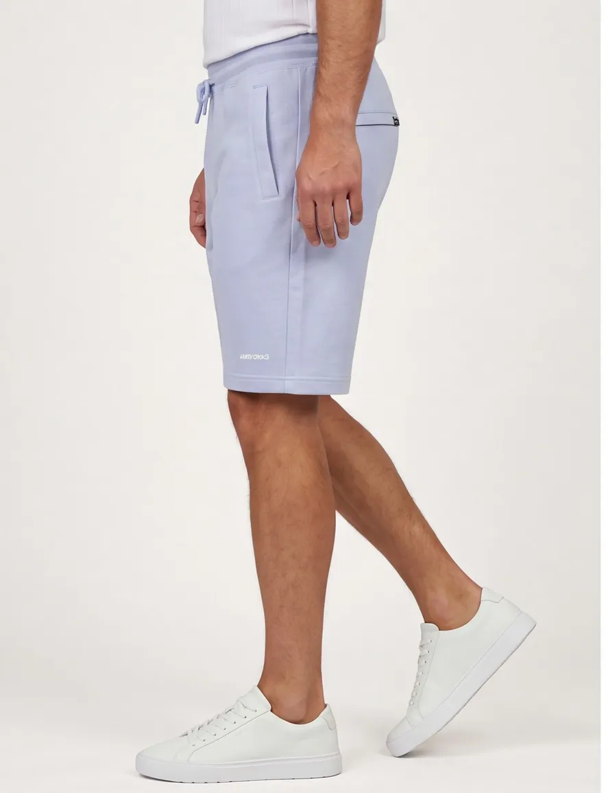 Airforce bermuda elastisch koord lichtblauw